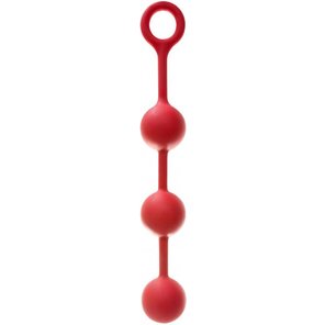  Гигантские красные анальные шарики из силикона 42 см 