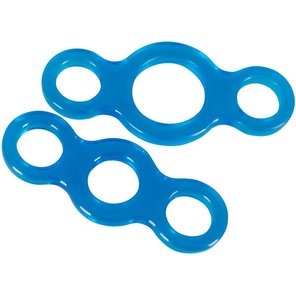  Набор из 2 эрекционных колец с петлями по бокам 