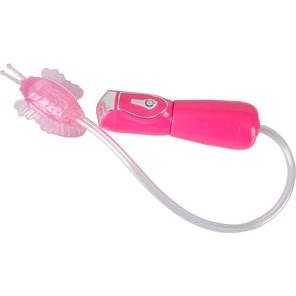  Розовая помпа-бабочка для клитора Permanent Kiss 