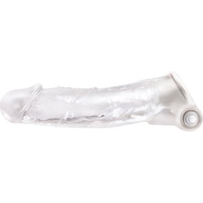 Прозрачная насадка с закрытой головкой и вибрацией Renegade Manaconda 18,3 см 