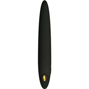  Чёрный перезаряжаемый мини-вибратор D5 14,5 см 