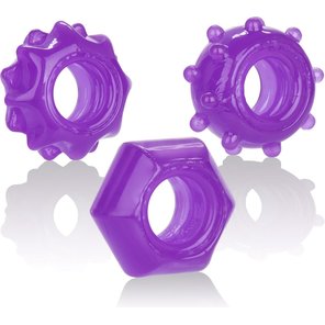  Набор из 3 колец на пенис Reversible Ring Set 