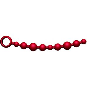  Большая красная анальная цепочка Joyballs Anal Wave 29,8 см 
