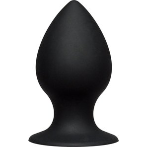 Малая чёрная анальная пробка Kink Ace Silicone Plug 3 8,26 см 