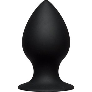  Чёрная анальная пробка Kink Ace Silicone Plug 4 10,16 см 