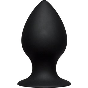  Чёрная анальная пробка Kink Ace Silicone Plug 4.5 11,43 см 