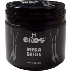  Банка супер-скользкой смазки на силиконовой основе Eros Mega Slide 500 мл 