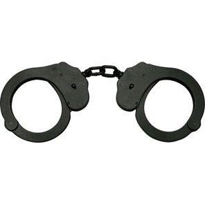  Наручники из темного металла A88B Handcuffs With Chain 