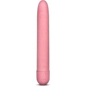  Розовый биоразлагаемый вибратор Eco 17,8 см 
