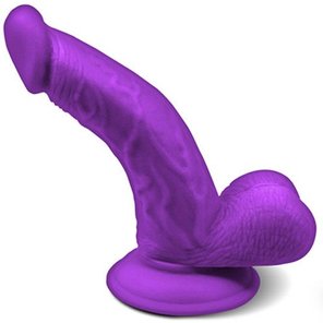  Фиолетовый фаллоимитатор на присоске Magic Stick 17,8 см 