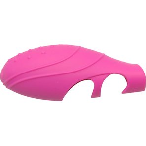  Розовая насадка на палец с вибрацией Bang Her Silicone G-Spot Finger Vibe 