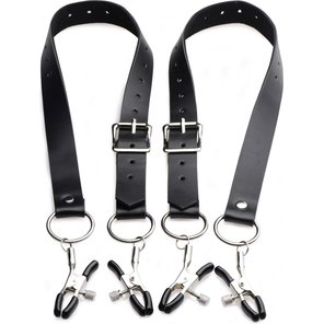  Ремни с зажимами для половых губ Spread Labia Spreader Straps with Clamps 