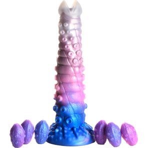  Фантазийный фаллоимитатор Tenta-Queen Ovipositor Silicone Dildo with Eggs 29,2 см 