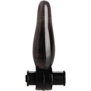  Дымчатая анальная мини-пробка с вибропулей Vibrating Bum Tickler Mini Anal Plug 6,3 см 