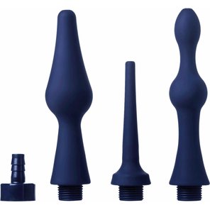  Набор из 3 универсальных насадок для анального душа Universal 3 Piece Silicone Enema Attachment Set 