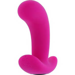  Розовый вибромассажёр простаты с пультом ДУ Hooking Up 9,5 см 