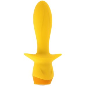  Желтая анальная вибропробка Mellow Yellow 13,5 см 