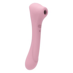  Нежно-розовый двусторонний стимулятор Daisy Massager 20,2 см 
