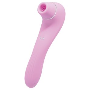  Розовый стимулятор Smoooch Clitoral Suction Vibration 18,6 см 