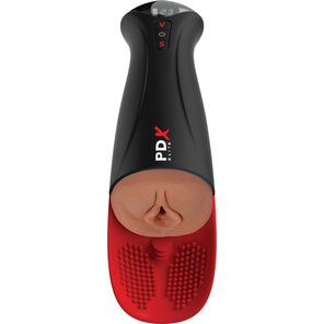  Мастурбатор-вагина в колбе с вибрацией Fuck-O-Matic Pro XL 