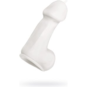  Белая свеча в форме пениса 47 гр 