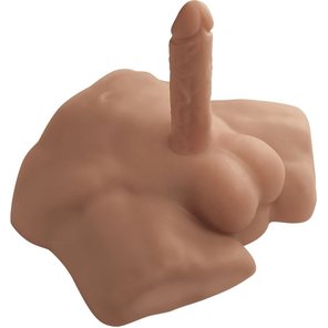  Карамельный мужской полуторс с фаллоимитатором SILEXD Apollo S 7 