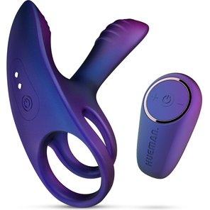  Фиолетовое эрекционное виброкольцо с клиторальной подушечкой Infinity Ignite 