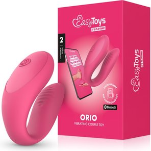  Розовый интерактивный вибростимулятор для пар Orio 