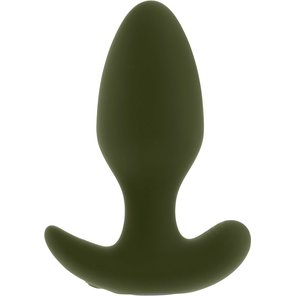  Анальная вибропробка The Colonel цвета хаки 10,2 см 