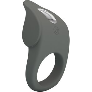  Серое эрекционное кольцо с вибростимуляцией клитора Alto 