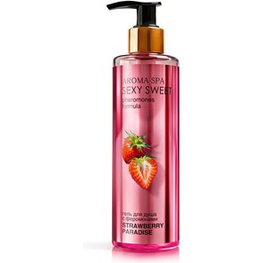  Гель для душа с феромонами и ароматом клубники Strawberry Paradise 200 мл 