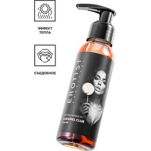  Разогревающее массажное масло Erotist Caramel Club с ароматом пралине 100 мл 