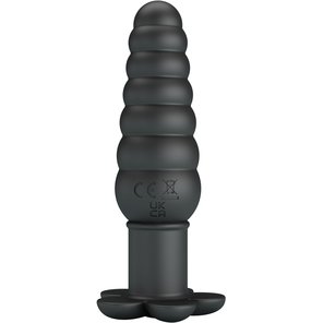  Черный анальный вибростимулятор Imron 11 см 