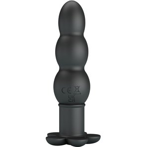  Черный анальный вибростимулятор Jadier 11 см 