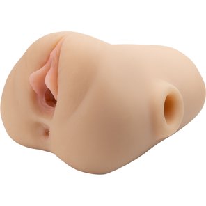  Телесный мастурбатор с вибрацией Double Pounder Vibrating Squeeze Stroker 