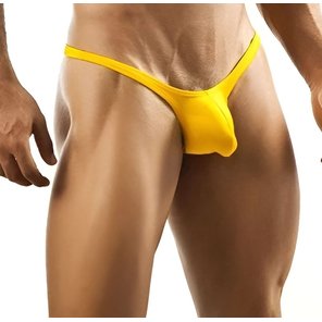  Желтые мужские трусы-стринги 
