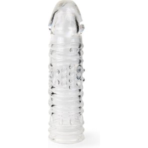  Прозрачная закрытая насадка на пенис 17 см 