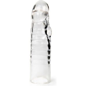  Прозрачная закрытая насадка на член 15 см 
