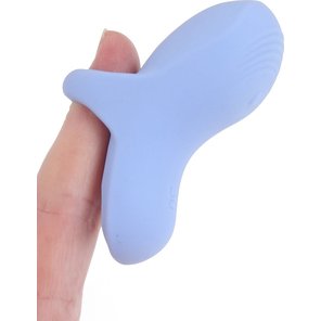  Голубой сенсорный вибромассажёр на палец Fuzu Sensa 