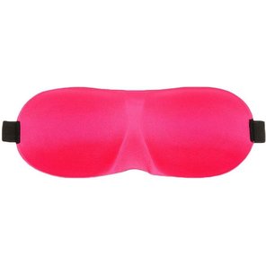  Розовая глухая маска на резинке 