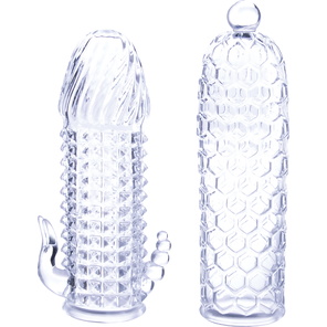  Набор из 2 прозрачных насадок на член Seductive Tickler Sleeves Set 