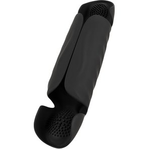  Черный вибромастурбатор с трехточечной стимуляцией Penis Trainer with 3 Point Stimulation 