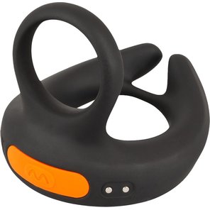  Черный вибростимулятор мошонки RC Scrotum Stimulator with Vibration 