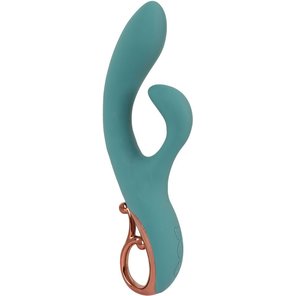  Бирюзовый вибратор-кролик The Magician Rabbit Vibrator 22,5 см 