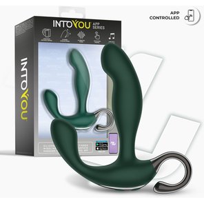  Зеленый вибромассажёр простаты Greeny 12,8 см 