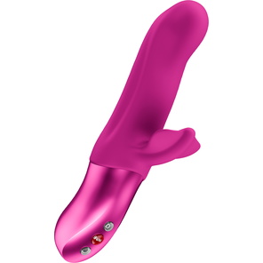  Лиловый вибратор-пульсатор Bi Stronic Fusion 21,9 см 