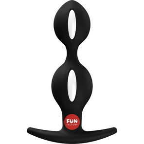  Черный анальный стимулятор B Balls Duo 13 см 