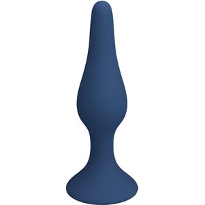  Синяя анальная пробка Slim Anal Plug XL 15,4 см 