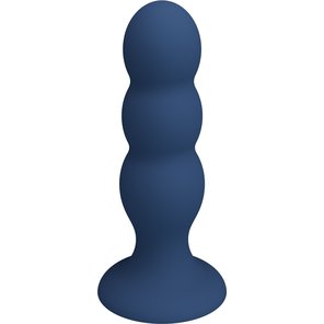  Синяя анальная пробка со смещенным центром тяжести 16,5 см 