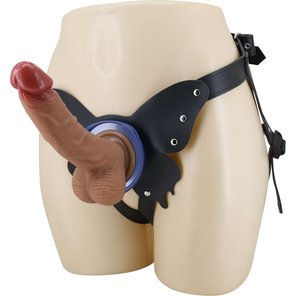  Поясной страпон Wells: трусики в форме бабочки и фаллоимитатор-насадка 